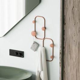 Wallity Ladybug-C Gancho de pared metálico Cobre